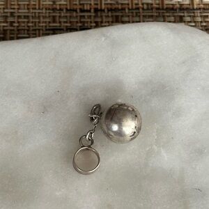 Sterling Silver ball and chain charm